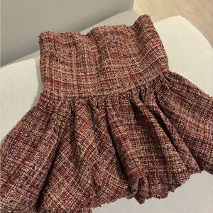 Elegant Tweed Skirt in Multicolor